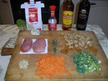 Flambierte Hühnerbrüste in Rotwein - Rezept - Bild Nr. 3