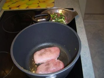 Flambierte Hühnerbrüste in Rotwein - Rezept - Bild Nr. 5