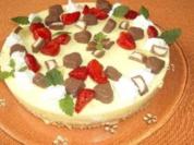Erdbeer-Vanille Philadelphia Torte (ohne Backen) - Rezept