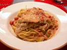 Moqueca de peixe com spaghetti-Gekochte fisch mit Spaghetti - Rezept