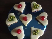 Marzipan - Nuss - Herzchen - Rezept