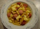 Wachsbohnen-Eintopf mit Mettendchen - Rezept