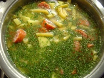 Wachsbohnen-Eintopf mit Mettendchen - Rezept - Bild Nr. 4