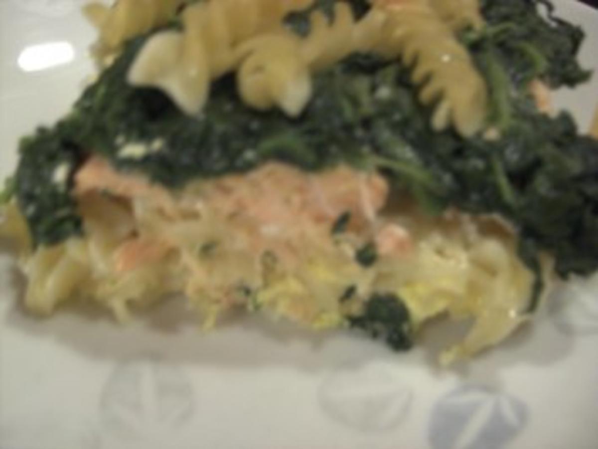 Aufläufe/ Überbackenes: Nudel-Spinat-Lachs-Auflauf - Rezept - Bild Nr. 6