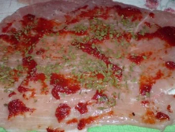 Rezept: Schweinerouladen mit Lauchzwiebeln und Speck gefüllt Bild Nr. 6 Schweinerouladen mit Lauchzwiebeln und Speck gefüllt - Rezept - Bild Nr. 6