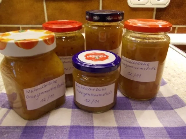 Weihnachtliche Orangenmarmelade - Rezept
