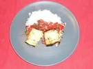 Rezept: Pikante Auberginenröllchen Pikante Auberginenröllchen - Rezept
