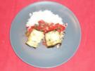 Pikante Auberginenröllchen - Rezept