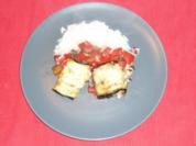 Pikante Auberginenröllchen - Rezept