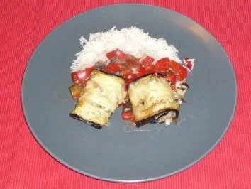 Pikante Auberginenröllchen - Rezept - Bild Nr. 2