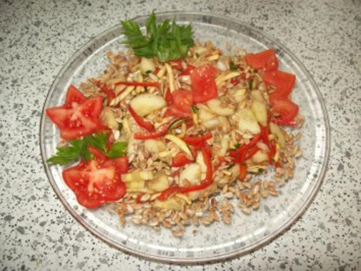Gemischter Salat mit Sonnenblumenkernen - Rezept