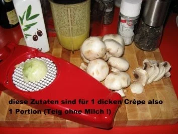 Maismehlcrêpes mit Champignons - Rezept - Bild Nr. 3