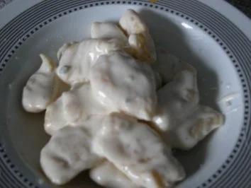 Rezept: Gnocchis mit Gorgonzolasauce Gnocchis mit Gorgonzolasauce - Rezept