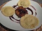 Champignon-Ravioli mit Kalb & Rotweinsoße - Rezept