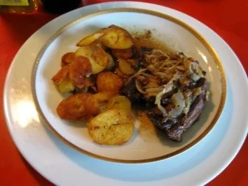 Zwiebelrostbraten mit Bratkartoffeln - Rezept - Bild Nr. 11