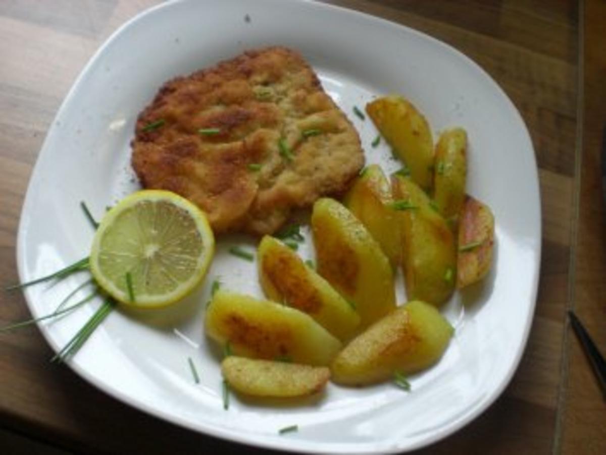 Schnitzel mit Bratkartoffeln - Rezept
