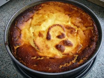 Quarktorte ohne Boden - Rezept