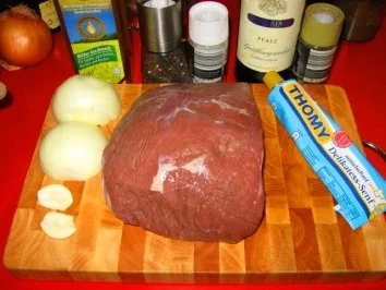 Rinderschmorbraten mit Rotweinsößchen - Rezept - Bild Nr. 4