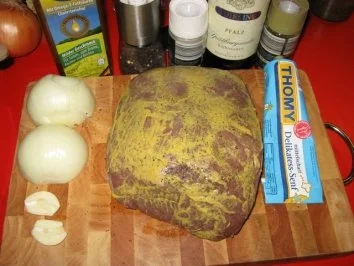 Rinderschmorbraten mit Rotweinsößchen - Rezept - Bild Nr. 5