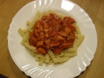Spirelli mit Tomatensoße ala Franzel - Rezept