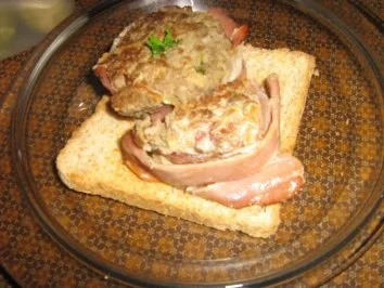 Rezept: Hackmedaillion Toast Bild Nr. 4 Hackmedaillion Toast - Rezept - Bild Nr. 4