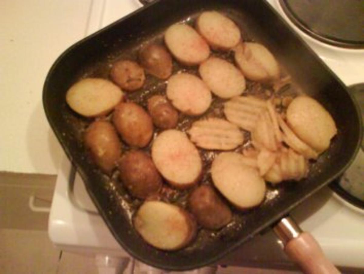 Frühstück:  Bratkartoffeln mit Ziegenkäse - Rezept - Bild Nr. 2