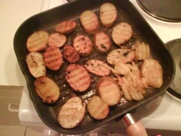 Frühstück:  Bratkartoffeln mit Ziegenkäse - Rezept - Bild Nr. 3