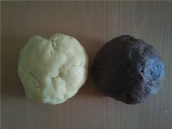 ** Weihnachtsbäckerei ** Schwarz - Weiß - Gebäck - Rezept - Bild Nr. 2