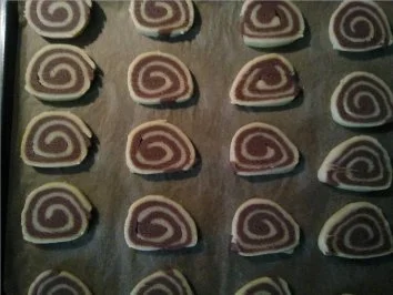 ** Weihnachtsbäckerei ** Schwarz - Weiß - Gebäck - Rezept - Bild Nr. 5