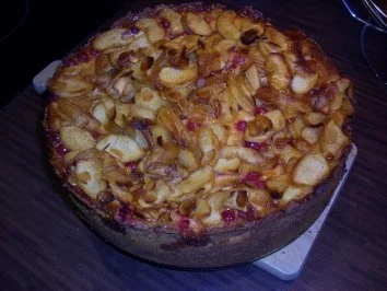 Apfel-Johannisbeer-Mascarponekuchen - Rezept