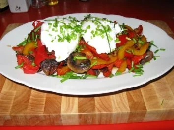 Buntes Gemüse  auf Steinofenbrot+ pochierte Eier - Rezept - Bild Nr. 6