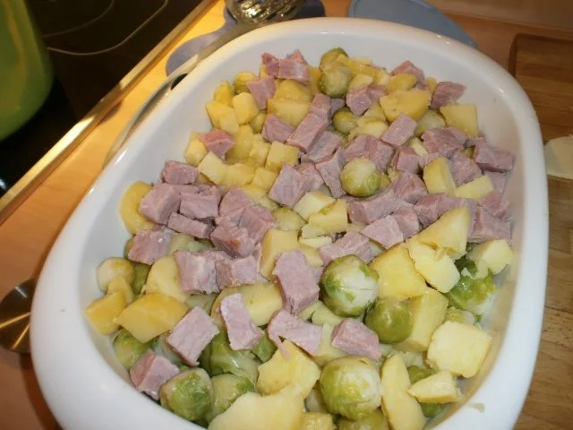 Kassler- Rosenkohl Auflauf - Rezept - Bild Nr. 6