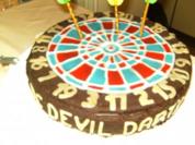 TORTE - Quark-Sahne-Kirsch-Dartscheibe - Rezept