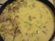 Schnitzelfleisch in Sahnesauce - Rezept