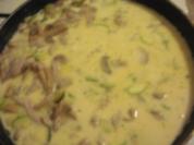 Schnitzelfleisch in Sahnesauce - Rezept