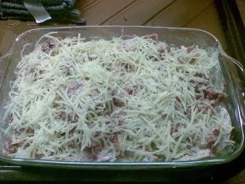 Krumbeerworscht-Ufflaaf ( Kartoffelwurst-Auflauf ) - Rezept - Bild Nr. 11