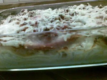 Krumbeerworscht-Ufflaaf ( Kartoffelwurst-Auflauf ) - Rezept