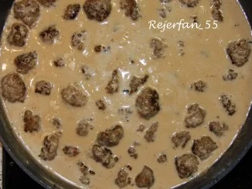 Rezept: Schwedische Fleischbällchen (Köttbullar) mit Soße Bild Nr. 3 Schwedische Fleischbällchen (Köttbullar) mit Soße - Rezept - Bild Nr. 3