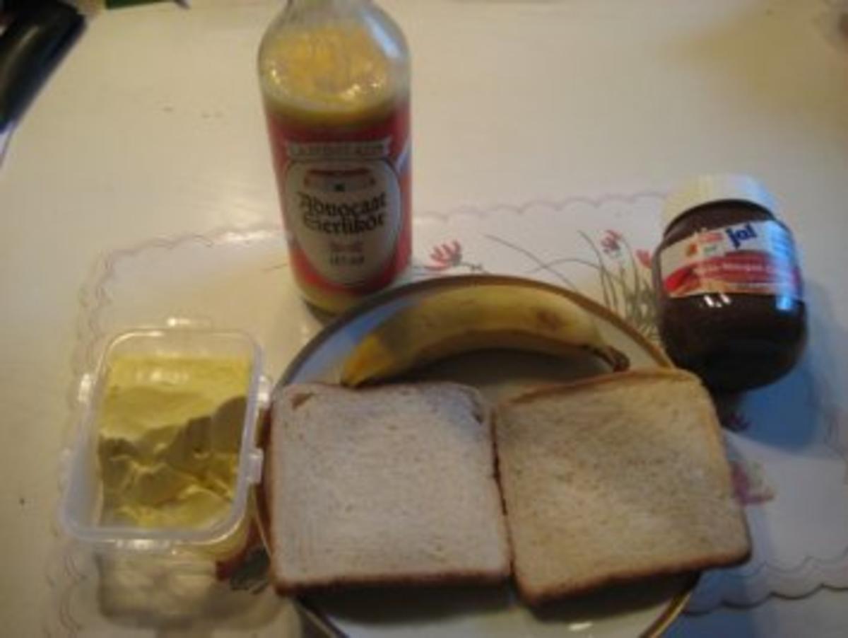 Bananen - Eierlikör - Sandwich - Rezept - Bild Nr. 2
