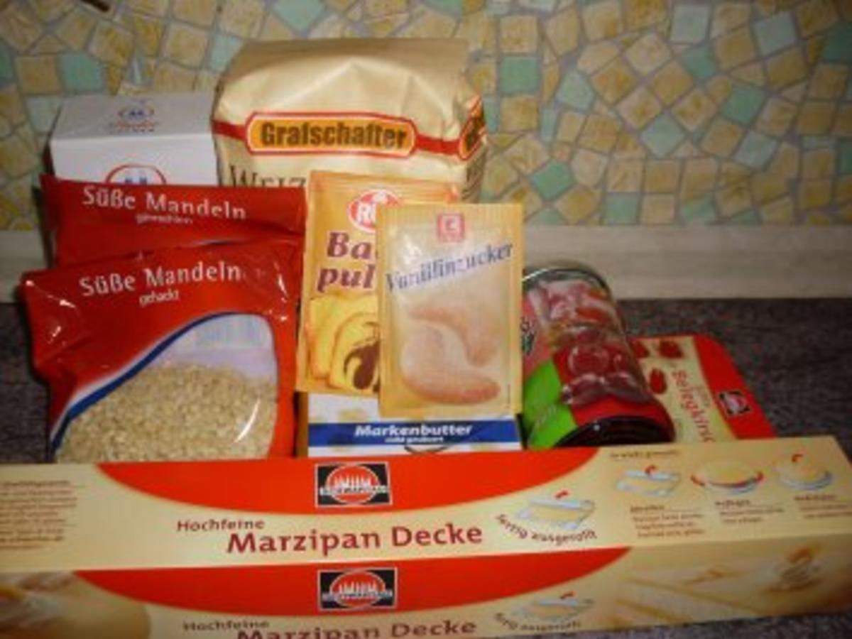 Plätzchen: Mandel Marzipan Sterne - einfach - 393 kcal/100g