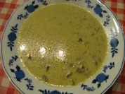 Käse-Lauch-Suppe mit Mett - Rezept