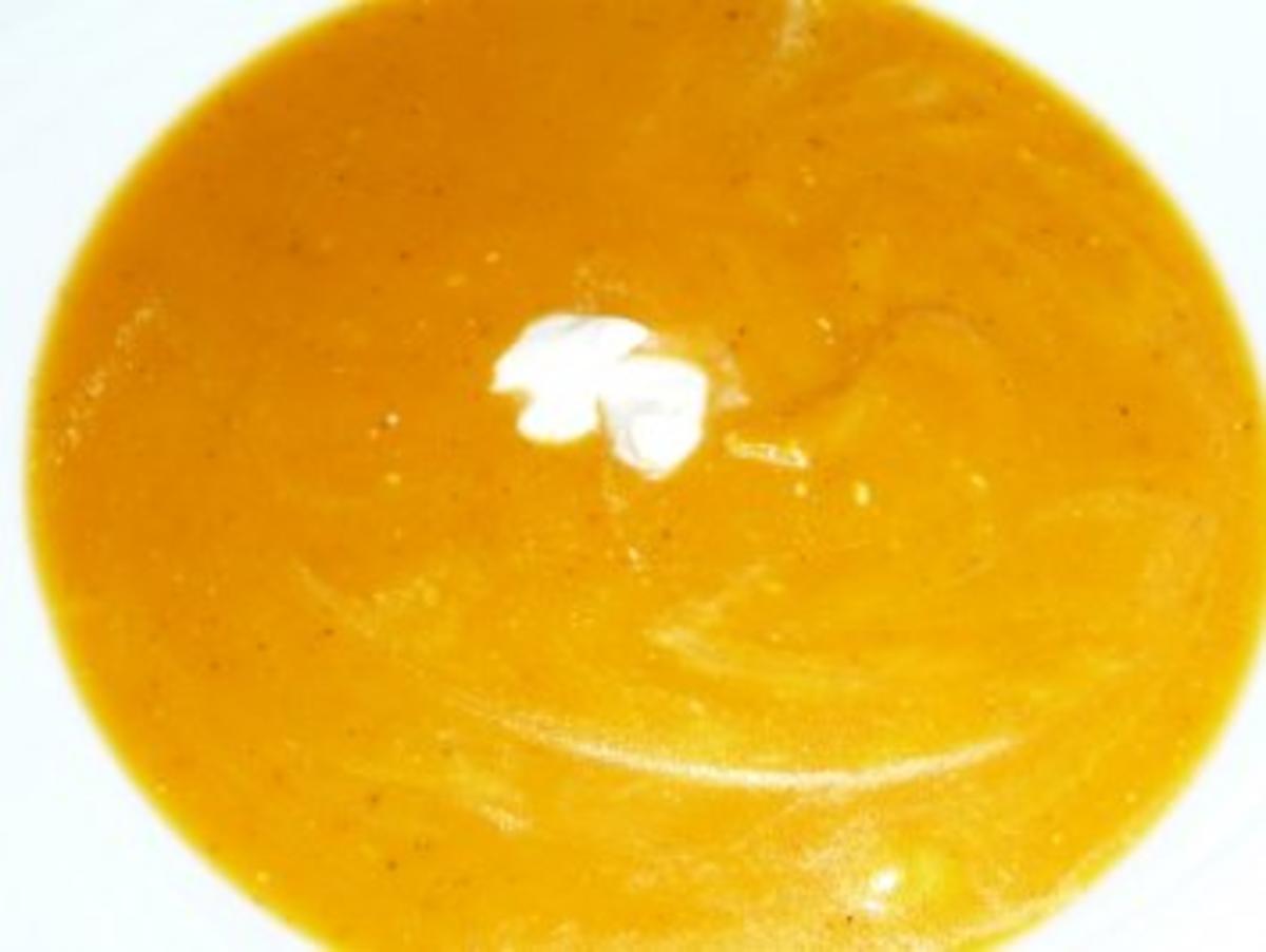 Bilder für Butternut-Kürbiscreme-Suppe Rezept