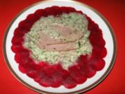 Carpaccio von Rote Bete mit kaltem Braten u. Vinaigrette - Rezept