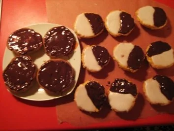 Rezept: Amerikaner black and white mini Amerikaner black and white mini - Rezept