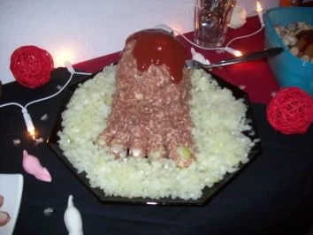 blutiger Hackfleischfuß - Rezept