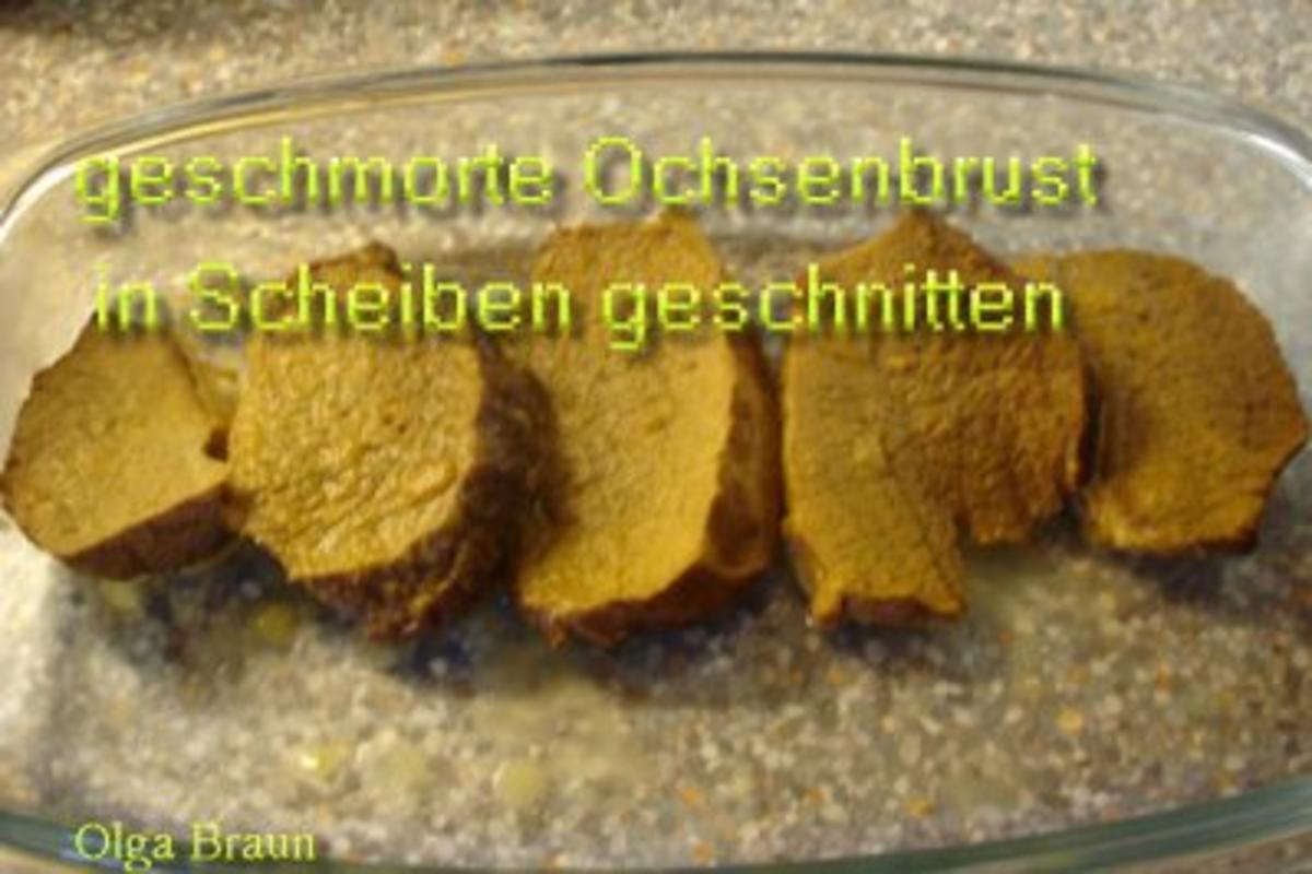 Geschmorte Ochsenbrust mit Äpfeln und Kräuterkruste - Rezept - Bild Nr. 4