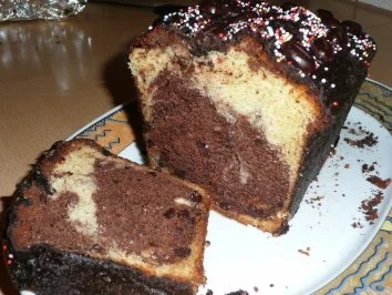 Rezept: Marmorkuchen mit Vanilleschote,Espresso,Amaretto und Schoko-Mokkabohnen Bild Nr. 13 Marmorkuchen mit Vanilleschote,Espresso,Amaretto und Schoko-Mokkabohnen - Rezept - Bild Nr. 13