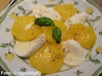 Rezept: Orangen-Mozzarella Orangen-Mozzarella - Rezept