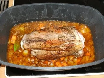 Rezept: Fleisch: Kalbshaxe geschmort Bild Nr. 5 Fleisch: Kalbshaxe geschmort - Rezept - Bild Nr. 5