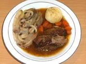 Rezept: Fleisch: Kalbshaxe geschmort Fleisch: Kalbshaxe geschmort - Rezept